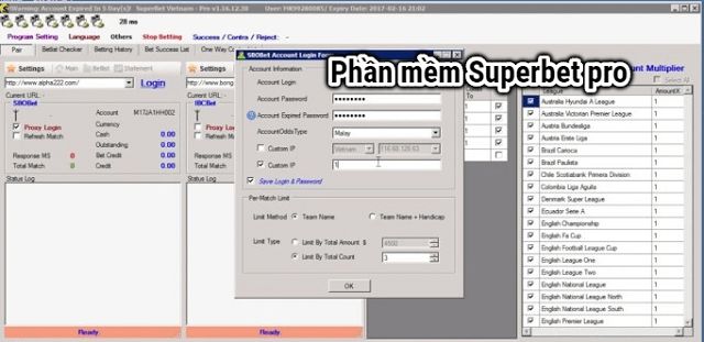 Phần mềm soi kèo bóng đá Superbet pro